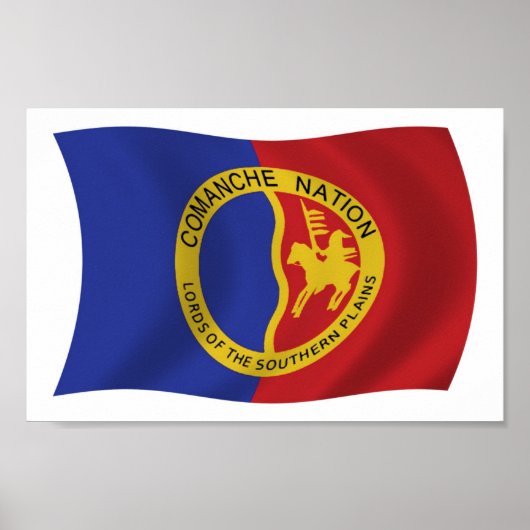 Comanche Nation Flag Poster Print (Vorne)