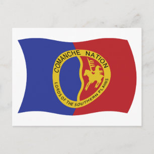 Comanche Nation Flag Postkarte