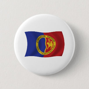 Comanche Nation Flagge Knopf Button