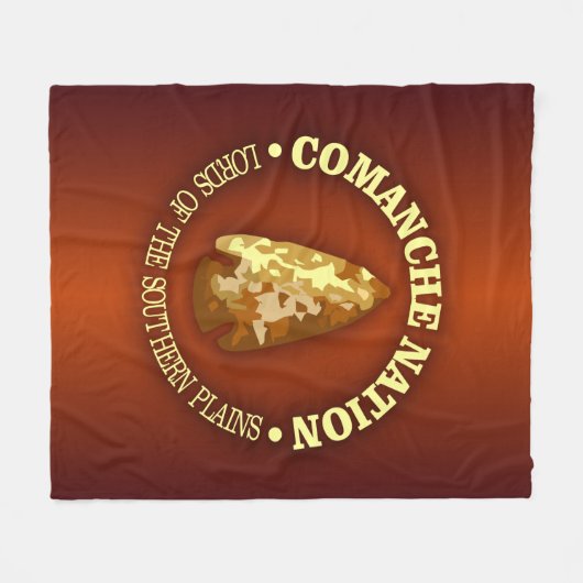Comanche Nation Fleecedecke (Vorderseite (Horizontal))