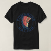 Comanche Nation Headdress Native American Comanche T-Shirt (Design vorne)