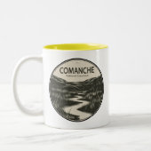 Comanche National Grassland Colorado Stream Zweifarbige Tasse (Links)