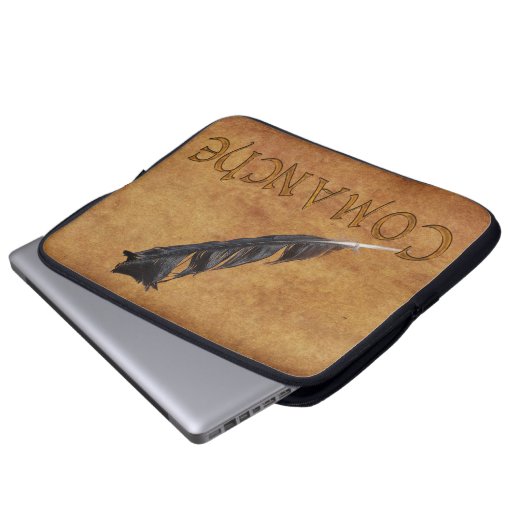 COMANCHE Native American Fether Laptop Sleeve (Vorne Knopf)