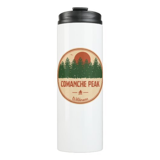 Comanche Peak Wilderness Colorado Thermosbecher (Vorderseite)