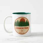 Comanche Peak Wilderness Colorado Zweifarbige Tasse (Links)