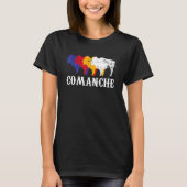 Comanche People Native Amerikanische Ureinwohner M T-Shirt (Vorderseite)