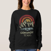 Comanche Texas Mountain Sunset Sunrise Kayaking Sweatshirt (Vorderseite)
