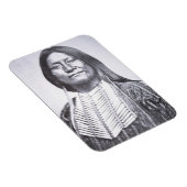 Comanche Tribesman, 1872 (b/w Foto) Magnet (Rechte Seite)