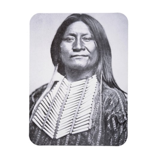 Comanche Tribesman, 1872 (b/w Foto) Magnet (Vertikal)