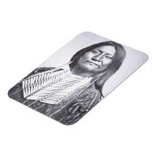 Comanche Tribesman, 1872 (b/w Foto) Magnet (Linke Seite)