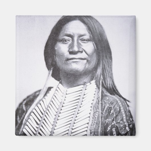 Comanche Tribesman, 1872 (b/w Foto) Magnet (Vorne)