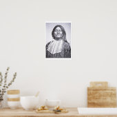 Comanche Tribesman, 1872 (b/w photo) Poster (Küche)
