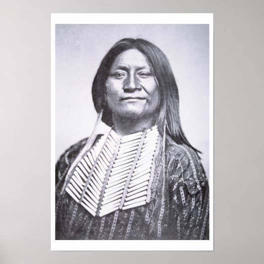 Comanche Tribesman, 1872 (b/w photo) Poster (Vorne)