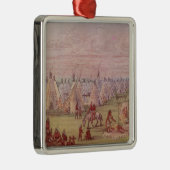 Comanchee Dorf Silbernes Ornament (Rechts)