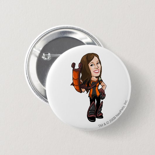 Comastar Spuk Holz-Personal-Spieler Button (Vorne & Hinten)