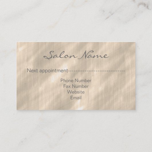 Comb and Curls Leopard ID319 Terminkarte (Rückseite)