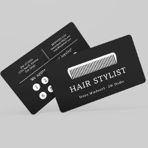 Comb Hair Stylist Friseur Flat Loyalty Card