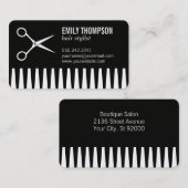 Comb Hair Stylist Visitenkarte (Vorne/Hinten)