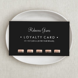 Comb Hairstylist 5 Punch Customer Loyalty Card Treuekarte