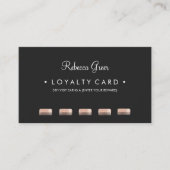 Comb Hairstylist 5 Punch Customer Loyalty Card Treuekarte (Vorderseite)
