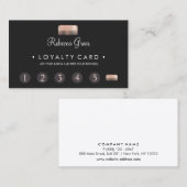 Comb Hairstylist 6 Punch Customer Loyalty Card Treuekarte (Vorne/Hinten)
