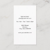 Comb-Logo der Schere | Schwarzer Marmor | BLUME Visitenkarte (Rückseite)