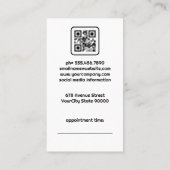 Comb-Logo der Schere | Wasserfarbe Künstlerisch Terminkarte (Rückseite)