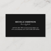 Comb-Logo | Grauschwarz Visitenkarte (Rückseite)