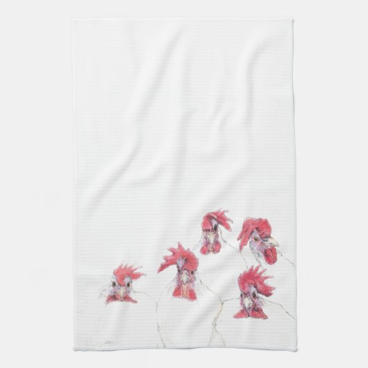 Comb over for Chicken Dinner Küchentuch (Vertikal)