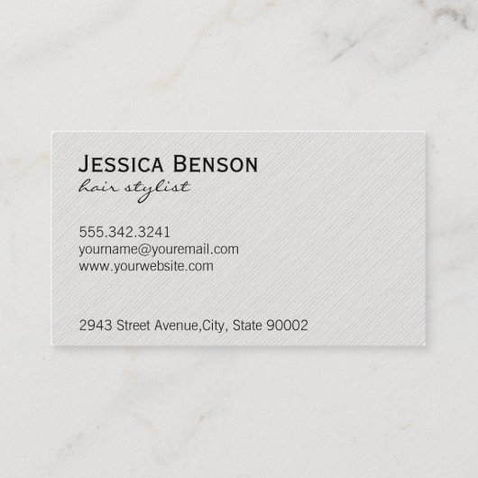 Comb & Shears Visitenkarte (Rückseite)