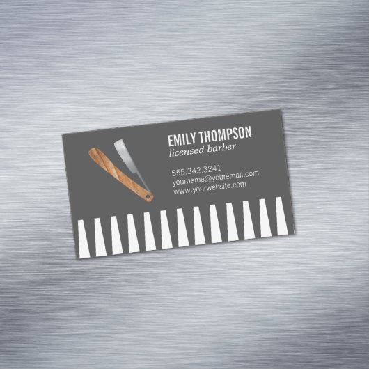 Comb und Razor Magnetische Visitenkarte (Beispiel)