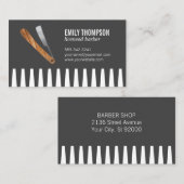 Comb und Razor Visitenkarte (Vorne/Hinten)