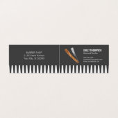 Comb und Razor Visitenkarten (Außenseite Aufgefaltet)