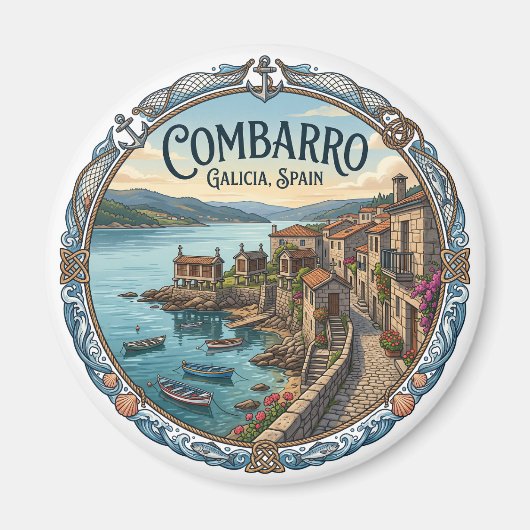 Combarro Poio Spanien Magnet (Vorne)