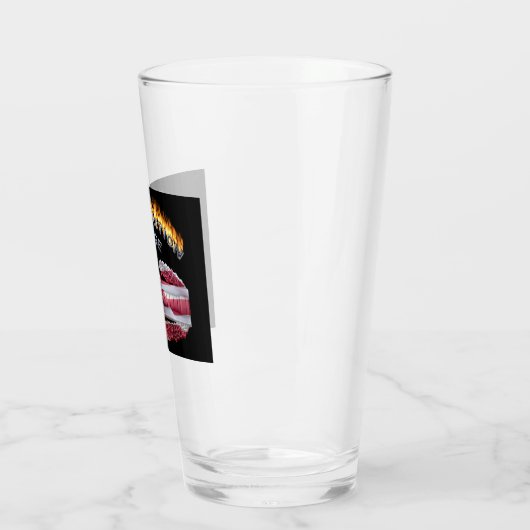 Combat Action Abzeichen Flamme Design Glas (Links)