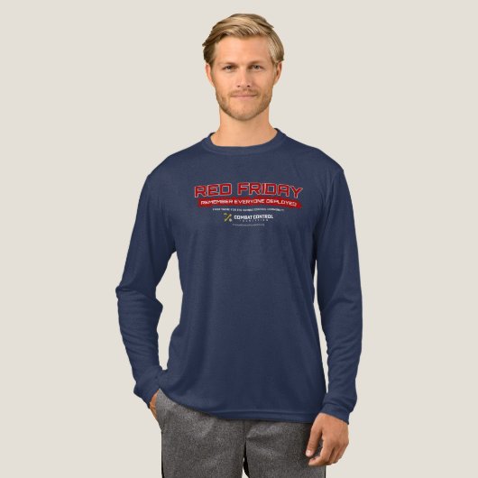 Combat Control RED Friday. Honor the Deployed. Tri-Blend Shirt (Volle Vorderseite)