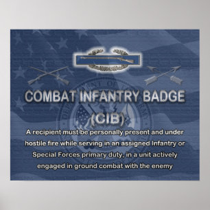 Combat Infantry Badge (CIB) Poster