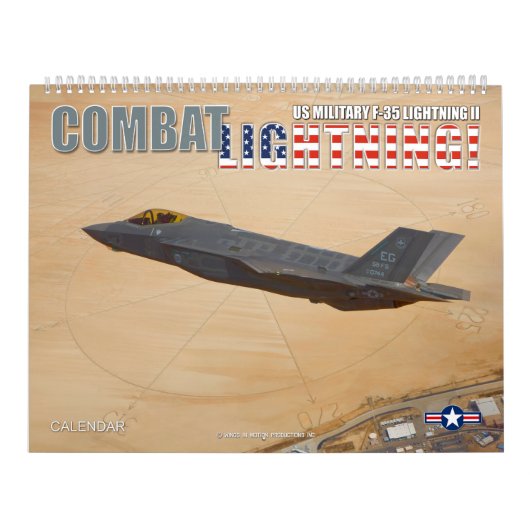 COMBAT LIGHTNING! - US-Militär F-35 Lightning II Kalender (Titelbild)