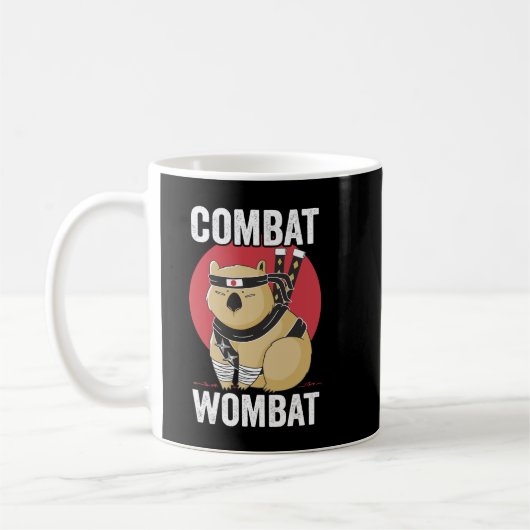 Combat Wombat Funny Kaffeetasse (Links)