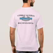 CombatInfBadge1Awd, COMBAT VETERAN, IRAQ/AFGHAN.. T-Shirt (Rückseite)