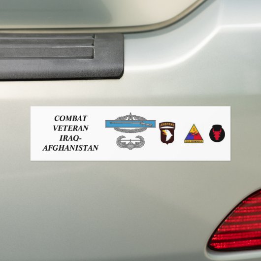 CombatInfBadge2Awd, aab, 1ad, 1mkl, 34ID, COMBA… Autoaufkleber (Auf Auto)