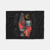 Combine Harvester Dibs On The Buddy Seat Kids Todd Fleecedecke (Vorderseite (Horizontal))