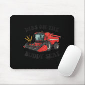 Combine Harvester Dibs On The Buddy Seat Kids Todd Mousepad (Mit Mouse)