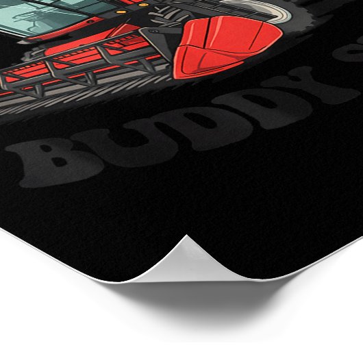 Combine Harvester Dibs On The Buddy Seat Kids Todd Poster (Ecke)