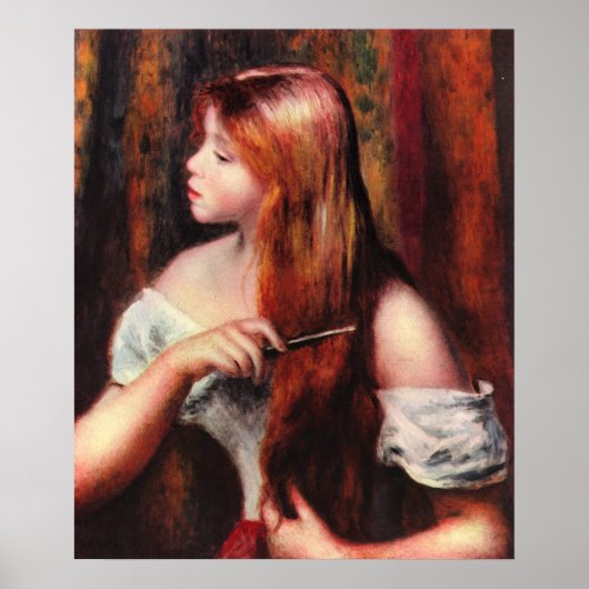 Combing Girl Poster (Vorne)