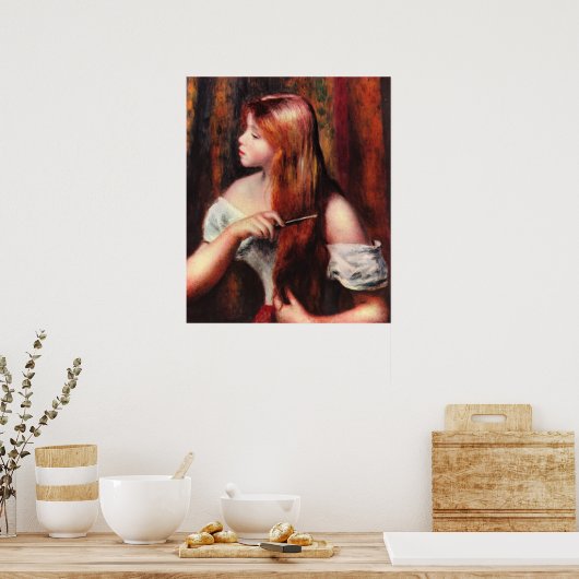 Combing Girl Poster (Küche)