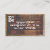 Combing Hund Fell | Aufwachsen Visitenkarte (Rückseite)