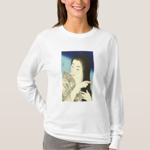 Combing ihre Haare (schöne asiatische Frau) (Koton T-Shirt