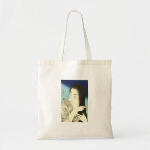 Combing ihre Haare (schöne asiatische Frau) (Koton Tragetasche
