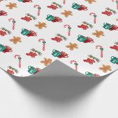 Combining the vibrant Christmas icons Wrapping Pap Geschenkpapier (Ecke)